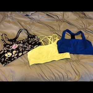 3 Gap Fit Sports Bras